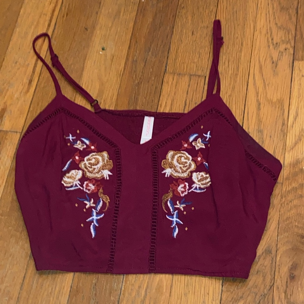 floral crop top